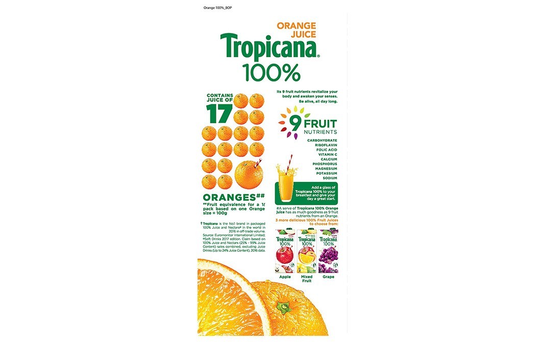 Tropicana Orange Juice    Tetra Pack  1000 millilitre
